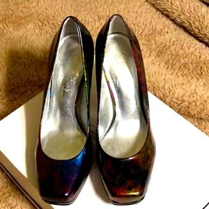 Size 6-Jessica Simpson multi color heel for women – 4 inch heel with platform